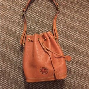Dooney & Bourke camel bucket bag